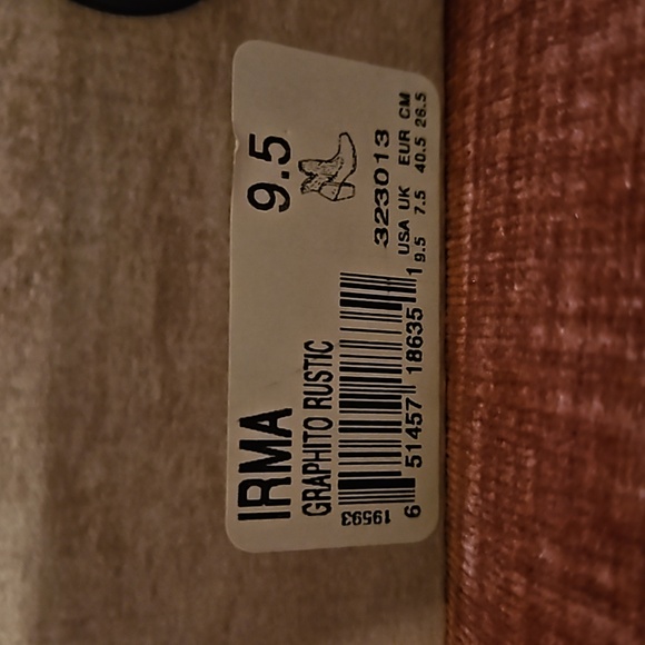 BED STU Irma Graphito Rustic Boots High Heel Leather Cutouts Black Size 9.5 NWT - Picture 13 of 16